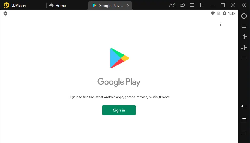 LDPlayer google play sign in