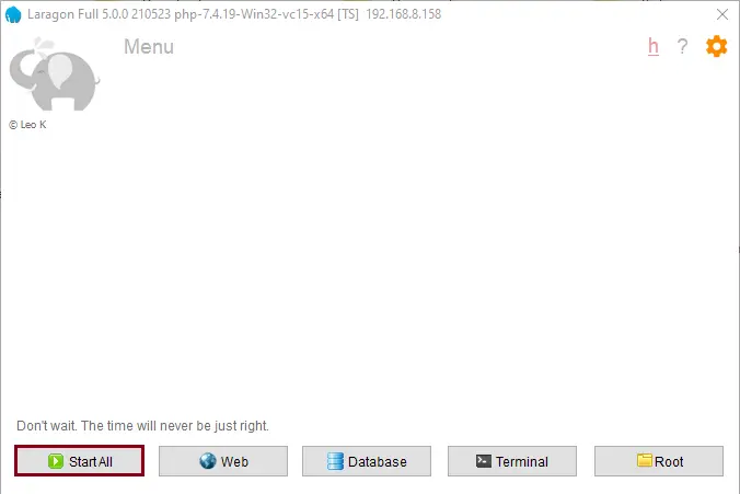 Laragon full start all