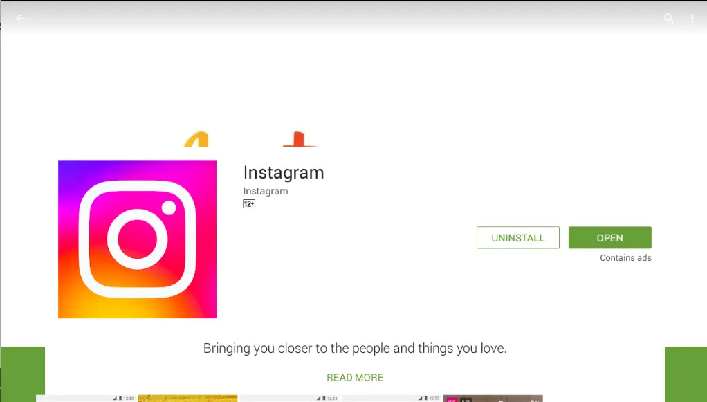 Leapdroid install Instagram