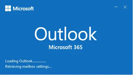 Loading outlook 365