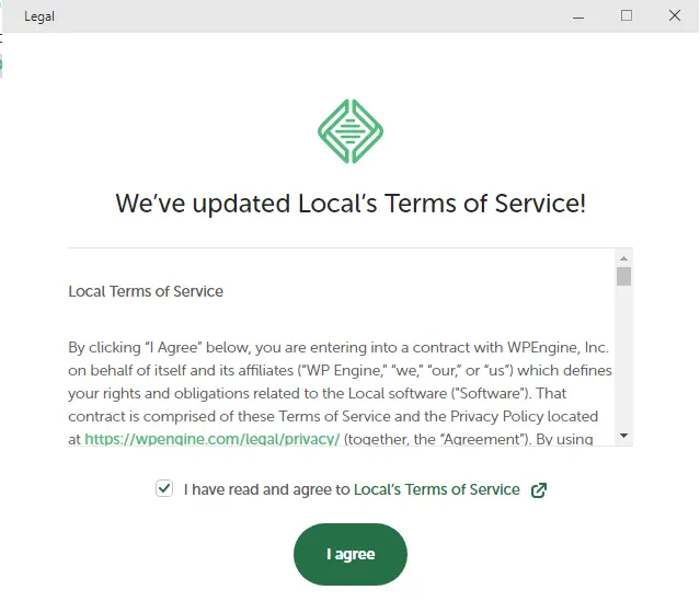 Local by flywheel terms of service