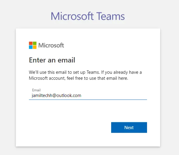 Login Microsoft teams