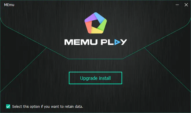 MEmu Play Upgrade install