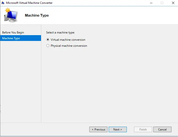 MVMC virtual machine conversion