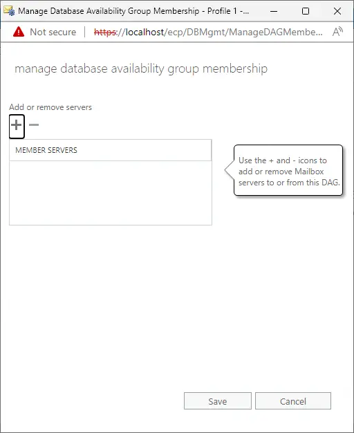 Manage database availability group membership