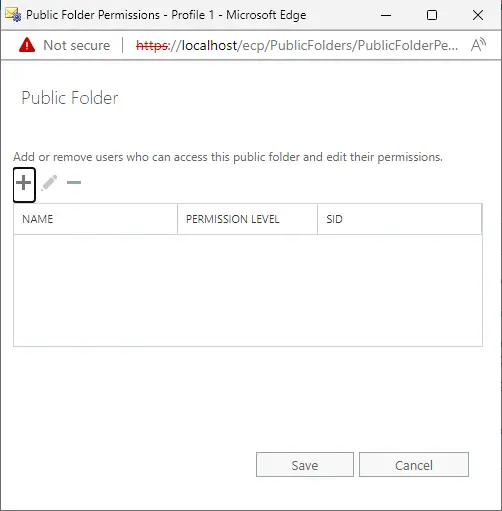 Manage public folder