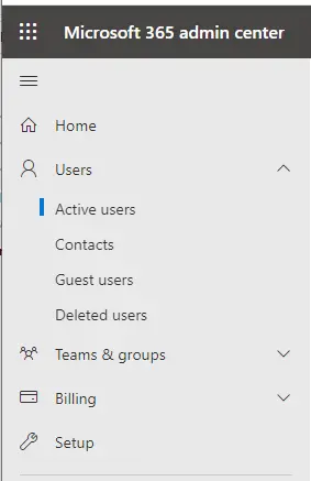 Microsoft 365 admin center