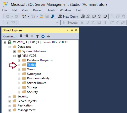 Microsoft SQL server management studio