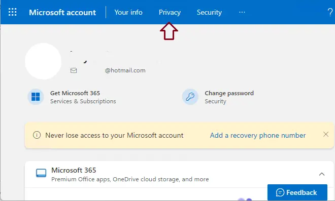 Microsoft account