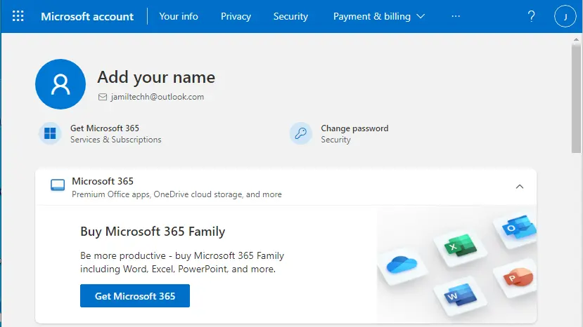 Microsoft account