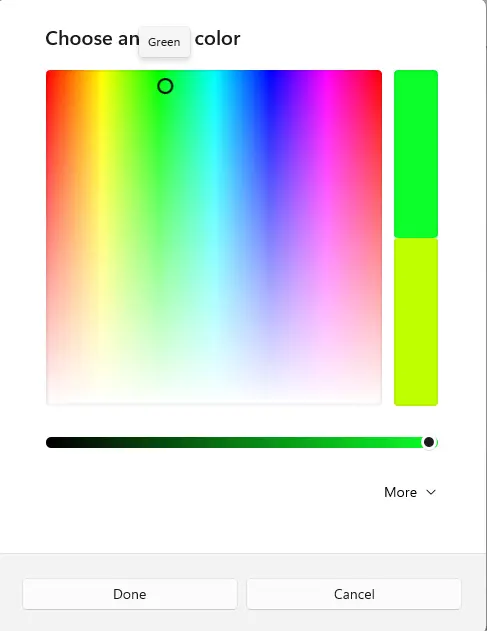 Mouse pointer choose another color