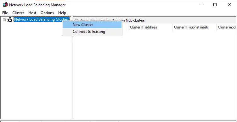 Network Load Balancing Manager