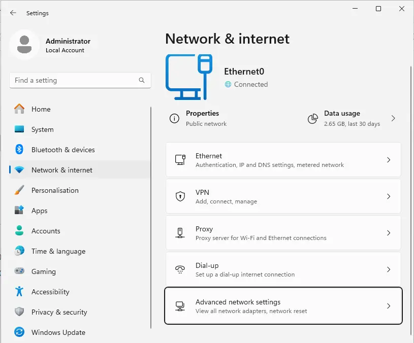 Network & internet