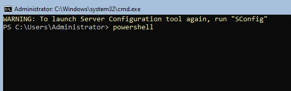 Open PowerShell command