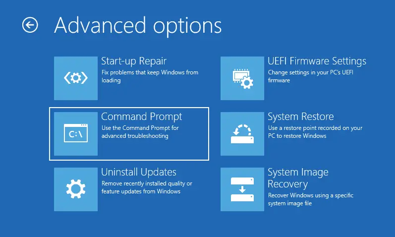 Open command prompt at boot in Windows