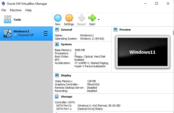 Oracle VM virtual machine manager