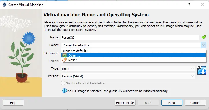 Oracle virtual machine name