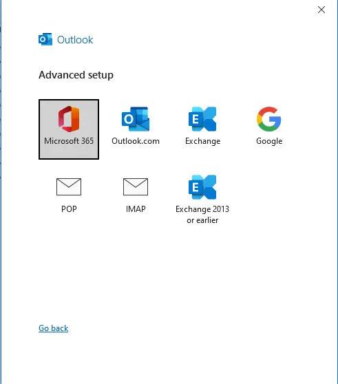 Outlook 365 advanced setup