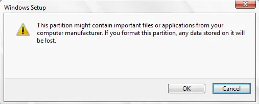 Partition contains important data