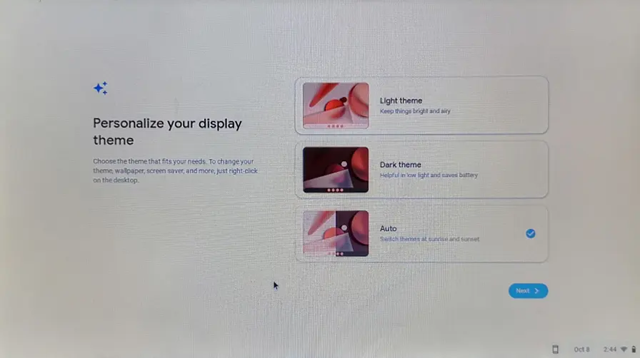 Personalize your display theme