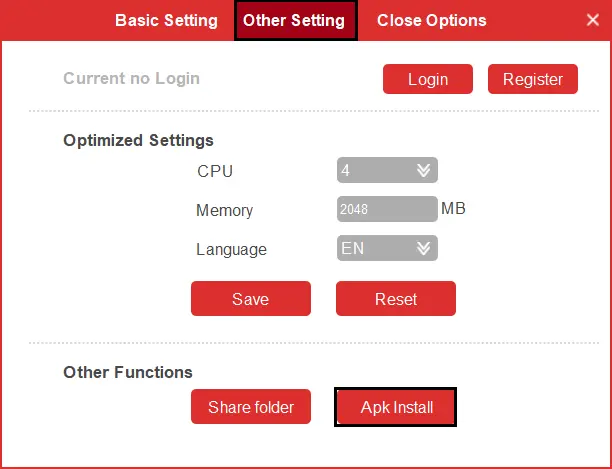 Play games in Droid4X