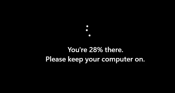 Please keep your computer on