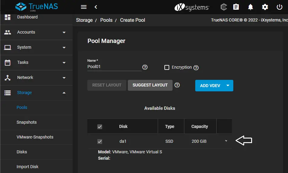 Pool manager truenas