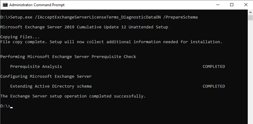 Prepare Active Directory Schema