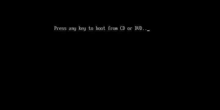 Press any key to boot