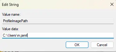 Profileimagepath edit string