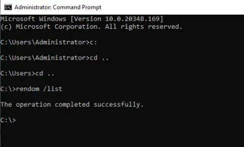 Random /list command