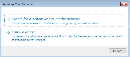 Re-image your system install a driver