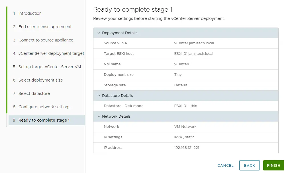 Ready to complete stage 1