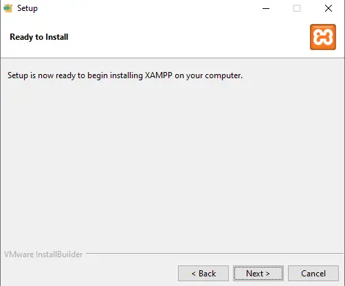 XAMPP server setup language