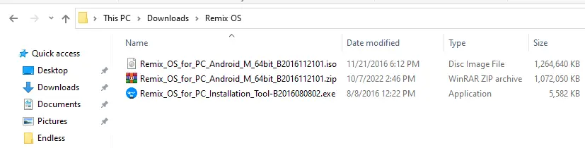 Remix OS for PC installation tool
