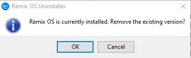 Remix OS uninstaller