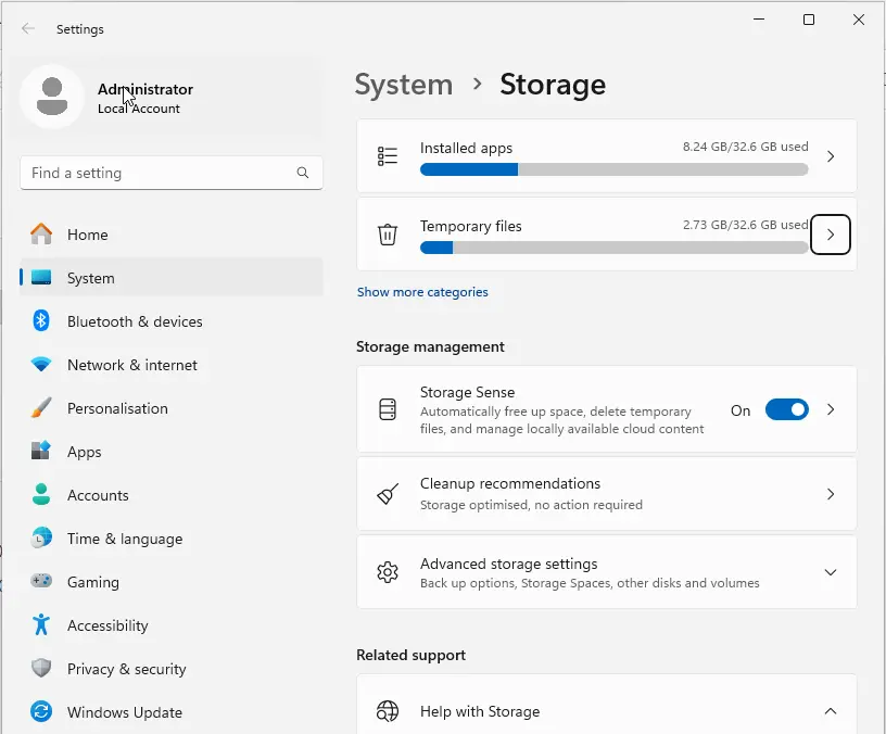 Remove temporary files to speed up Windows