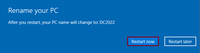 Rename this PC Server 2022