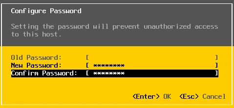 Reset VMware ESXi root password
