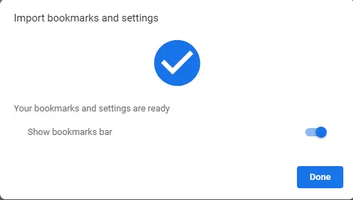 Restore Chrome bookmarks