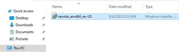 Rewrite_amd64_en-us.exe file