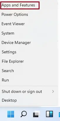 Right-click on Windows start button