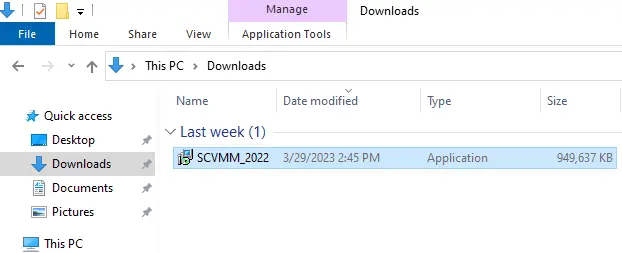 SCVMM_2022 setup file