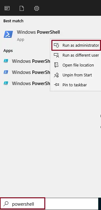 Search PowerShell command