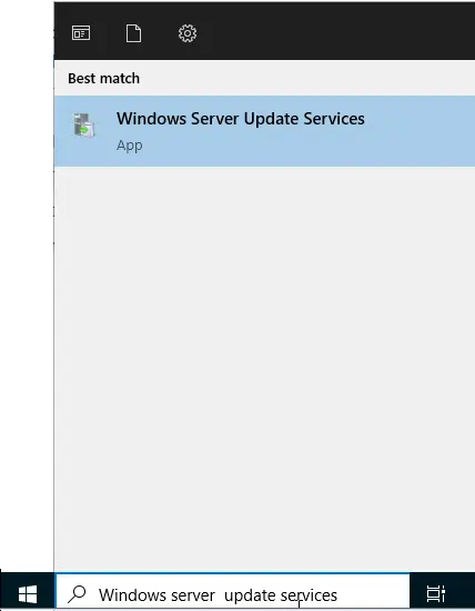 Search Windows server update services