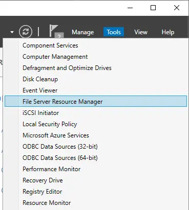 Server Manager tools