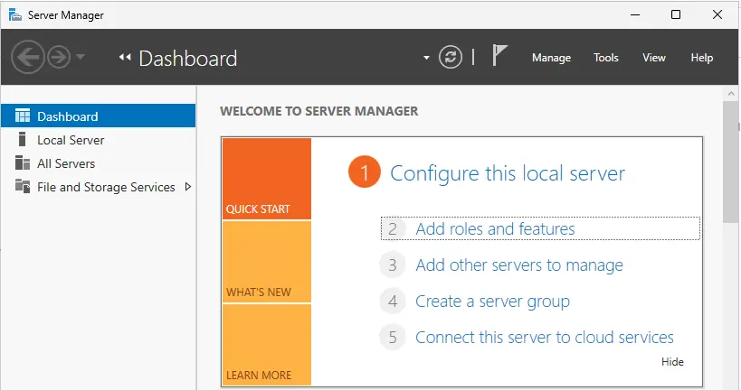 Server Manager vNext 2025