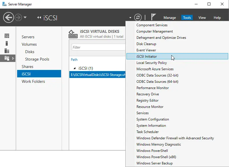 Server manager tools