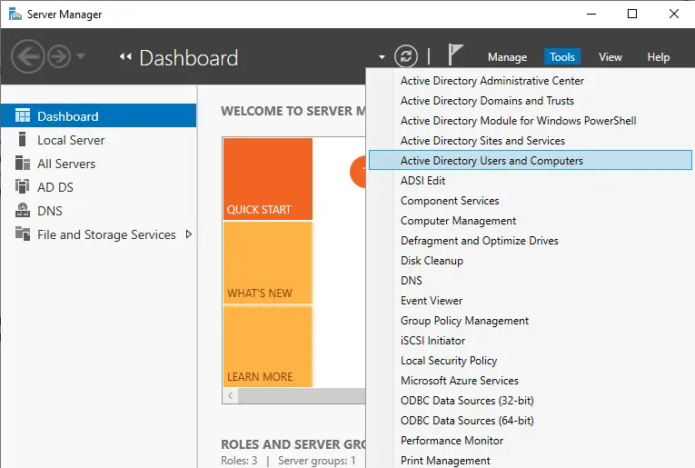 Server manager