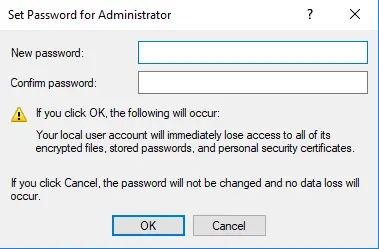 Set password for administrator